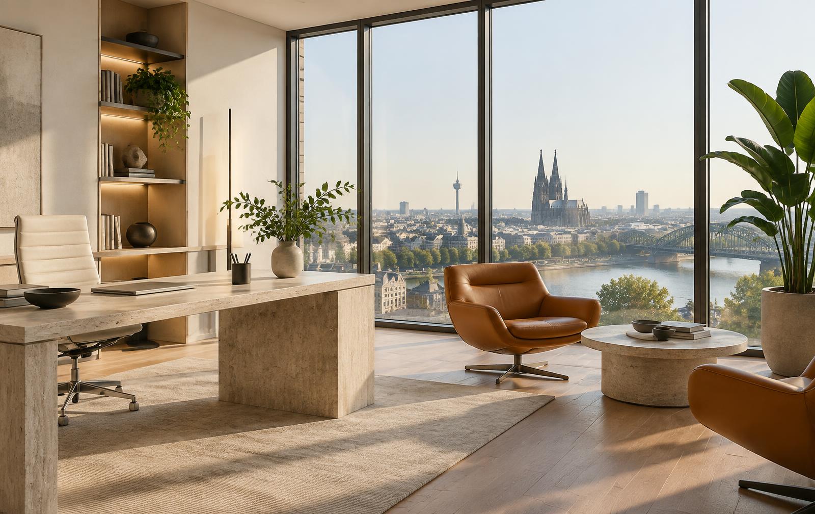 Beratungsraum mit weitem Ausblick